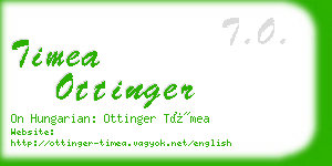 timea ottinger business card